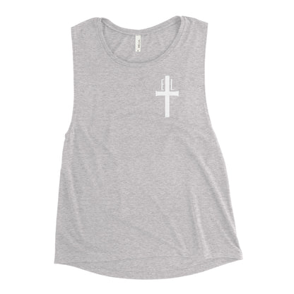 Ladies’ Muscle Tank (White)